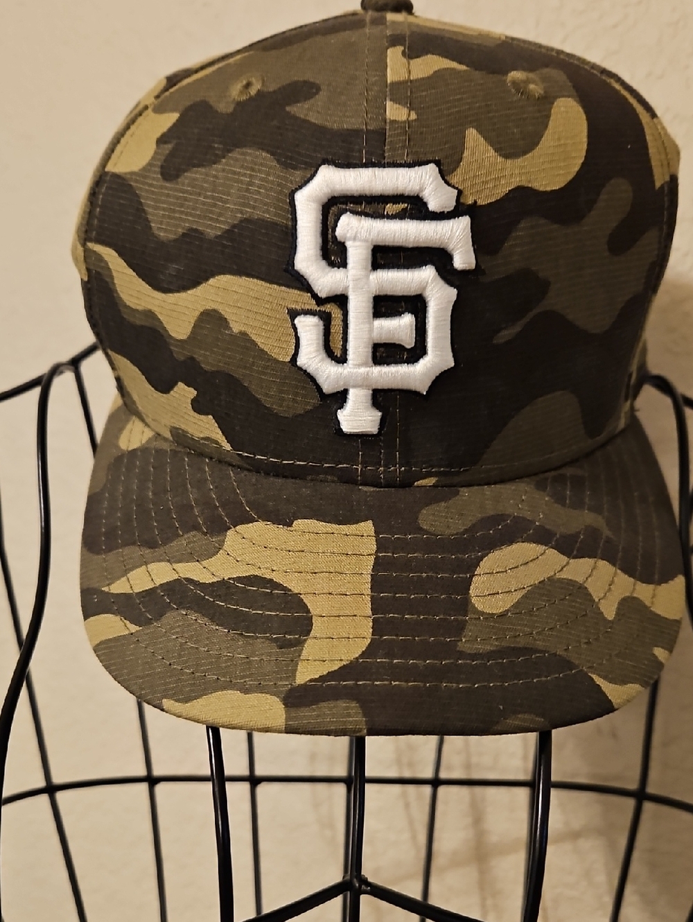 San Francisco Giants Camo Snapback Hat - Green/Brown